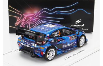 FORD Puma Rally1 Team Red Bull Ford World Rally M-sport N 9 Rally Montecarlo (2023) J.Serderidis - M.Frederic, Blue Black