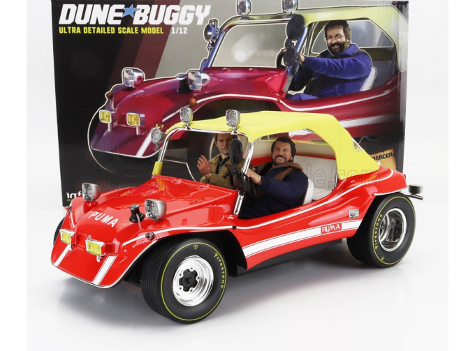 PUMA Dune Buggy (1972) - With Bud Spencer And Terence Hill Action Figures - Tv Series - Altrimenti Ci Arrabbiamo, Red