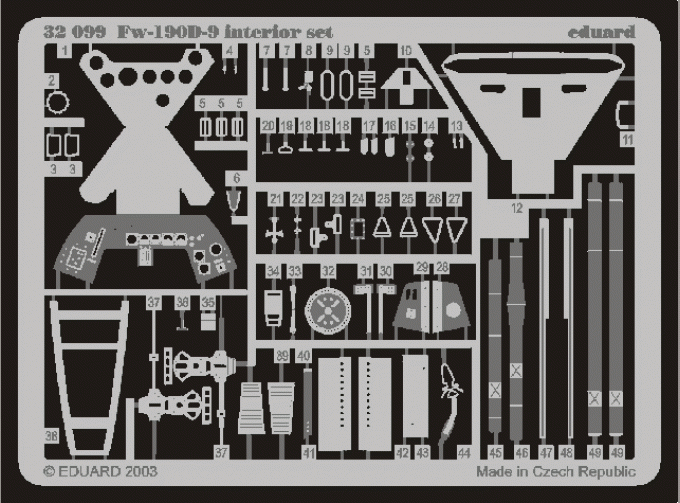 Фототравление для Fw 190D-9 interior