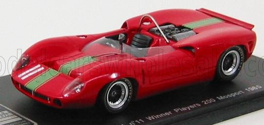LOLA T70 Mk1 Spider №11 Winner Players 200 Mosport Park (1966) J.Surtees, Red Green