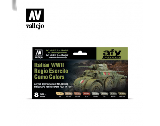 Набор Italian WWII Regio Esercito Camo Colors 8 цвх17 мл,