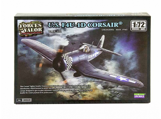 Сборная модель Самолёт Corsair F4U-1D 1945