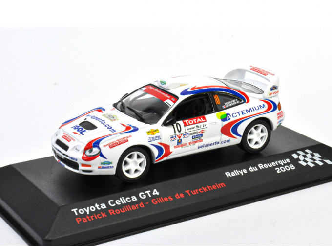 TOYOTA Celica GT4 4 Rally Rouergue (Patrick Rouillard - Gilles de Turckheim) 2008, white