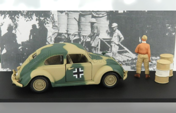 VOLKSWAGEN Africa Korps Wehrmacht (1941) With Figures, Military Green Sand