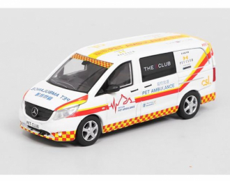 MERCEDES-BENZ Vito H.K. Pet Ambulance with kitten (2020), white/red