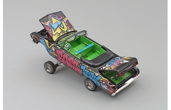CHEVROLET Impala Convertible LowRider (1964), black & graffiti