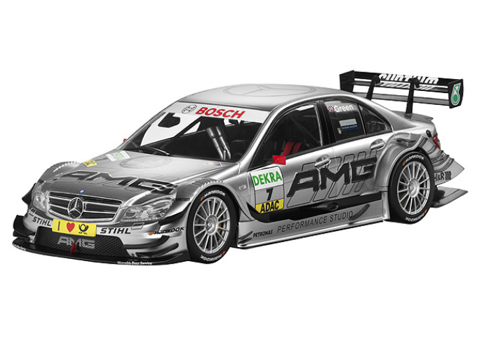 MERCEDES-BENZ C-Class W204 AMG DTM #7 Green (2011), silver