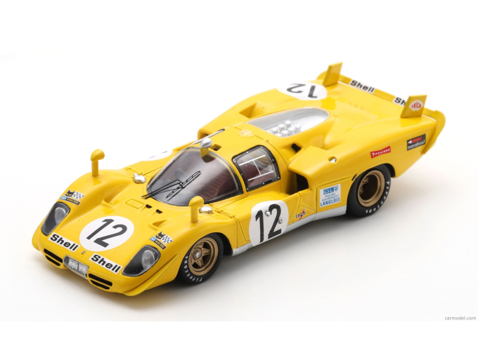 FERRARI 512S 5.0L V12 TEAM ECURIE FRANCORCHAMPS N 12 24h LE MANS 1970 HUGHES DE FIERLAND - ALISTAIR WALKER 