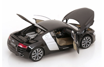 AUDI R8 5.2FSI quattro (2009), black metallic /silver