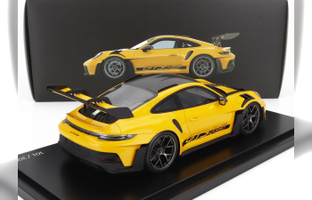 PORSCHE 911 992 Gt3 Rs Coupe (2022) - Con Vetrina - With Showcase, Yellow Black