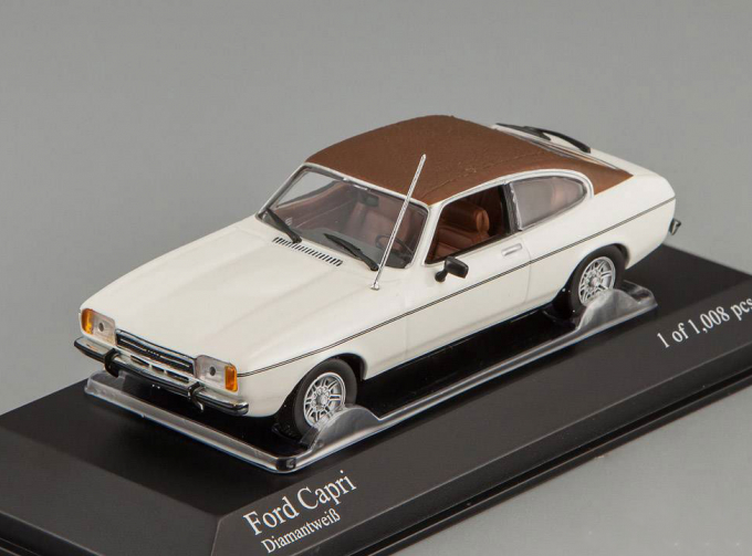 FORD Capri II (1974), white / brown