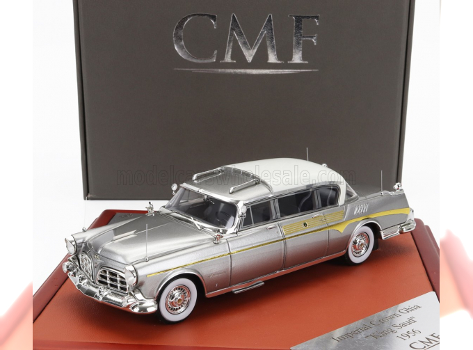 IMPERIAL Crown Ghia Limousine (1956) - Personal Car King Saud, Silver White