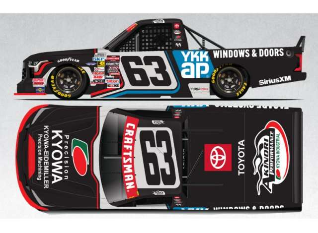 Toyota Tundra #63 Akinori Ogata *KyowaIndustrial/YKK AP*, black/white/red 2025