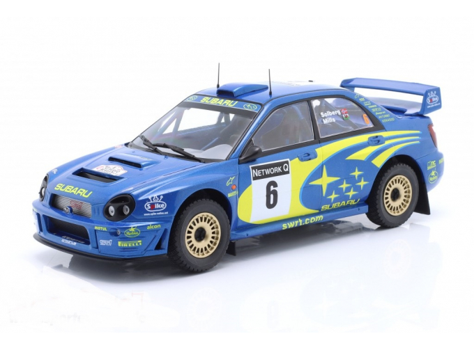 SUBARU Impreza S7 Wrc '01 N6 Rally Great Britain (2001) P.Solberg - P.Mills, Blue Yellow