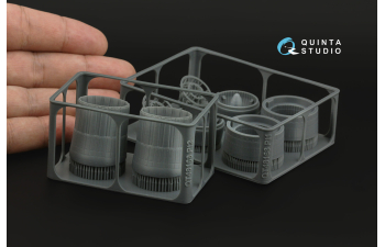 Сопла для выключенных двигателей для Суххой-30СМ (Звезда) (парковочное положение, опущенные)