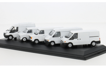Набор из 5-ТИ моделей FORD Transit (1/2/3/4/5), белый