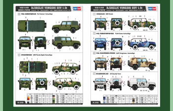 Сборная модель Автомобиль BJ2022JC Yong Shi