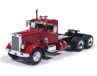 PETERBILT 281 Tractor Truck 3-assi (1963), burgundy