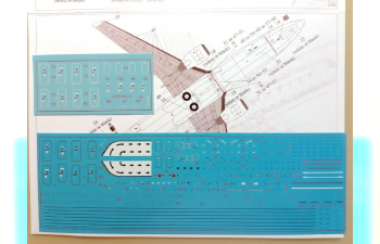 Декаль для Stencils for Boeing 737-700/800 for Zvezda kit