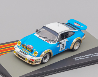 PORSCHE 911 Sc 3.0l Gitanes (night Version) №3 Winner Rally Montecarlo (1978) Jean Pierre Nicolas - Vincente Laverne, Blue White