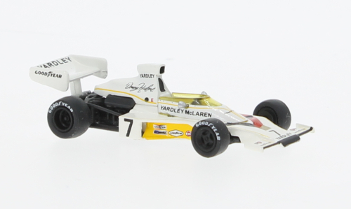 McLAREN M23 #7, white / yellow