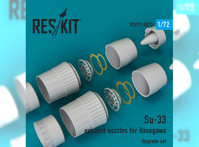 Su-33 exhaust nozzles for Hasegawa