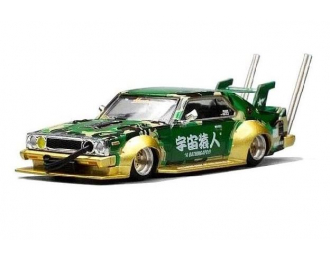 NISSAN Skyline C210 (1977) Kaido Racer Bosozoku Style, green/gold