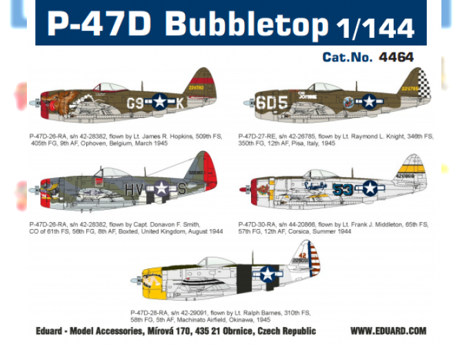 Сборная модель P-47D Bubbletop