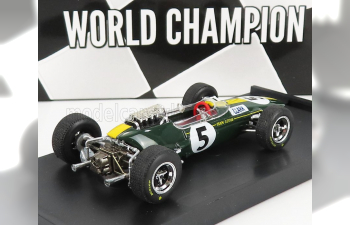 LOTUS F1 33 N 5 Winner British Gp Jim Clark (1965) World Champion, Green Yellow