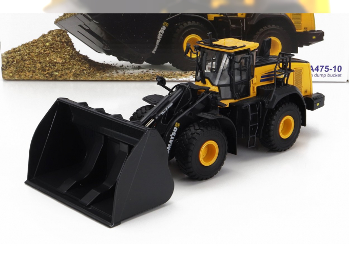 KOMATSU Wa475-10 Ruspa Gommata - Scraper Tractor, Yellow Black