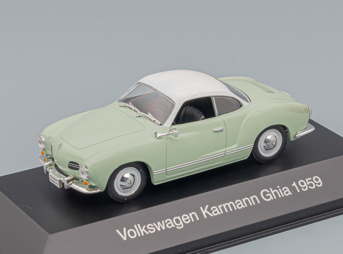 VOLKSWAGEN Karmann Ghia 1959, green / white