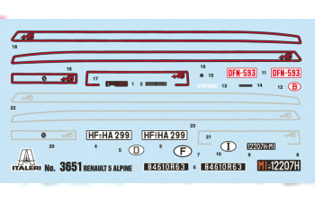 Сборная модель Renault 5 ALPINE