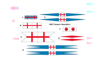 Сборная модель Галеон "Элизабет"