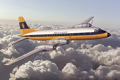 Сборная модель Самолtт Bristol 175 Britannia Monarch Airlines