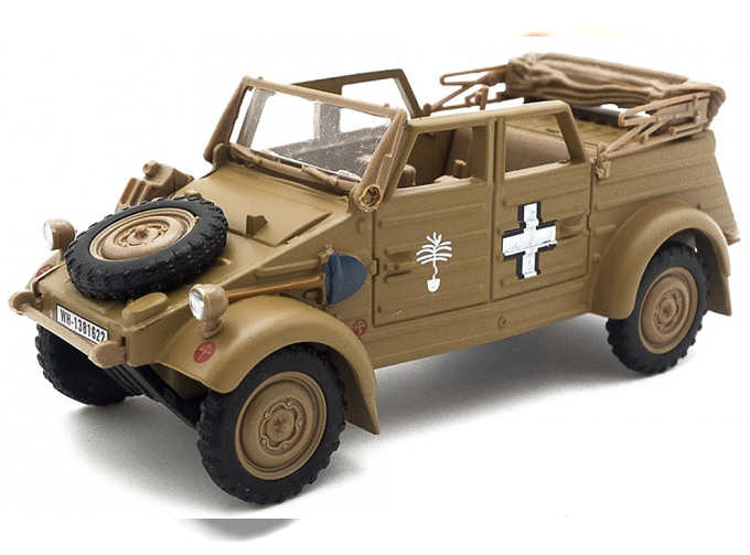 VOLKSWAGEN Kubelwagen type 82 1941 Afrika Korps Erwin Rommel (сложенный тент), beige