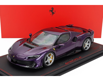 FERRARI 296 Speciale (2025) - Con Vetrina - With Showcase, Viola Hong Kong - Purple