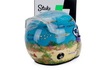 STILO Casco Helmet F1 Valtteri Bottas Team Stake Kick Sauber №77 Monaco Gp (2024), Light Blue