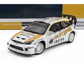 FORD ENGLAND Focus Rs Wrc №46 Winner Rally Monza (2006) Valentino Rossi - Carlo Cassina, White Yellow