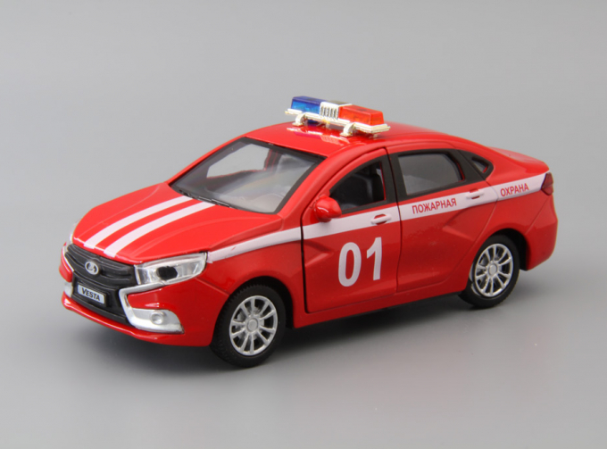 LADA Vesta Пожарные, red