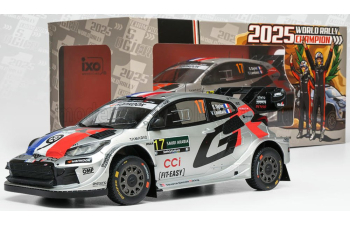 TOYOTA GR YARIS RALLY1 TEAM TOYOTA GAZOO RACING №17 3rd RALLY SAUDI ARABIA WORLD CHAMPION (2025) SEBASTIAN OGIER - VINCENT LANDAIS