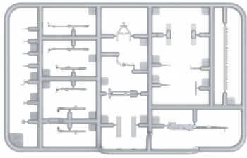 Сборная модель набор немецких пулеметов / German Machineguns Military Set