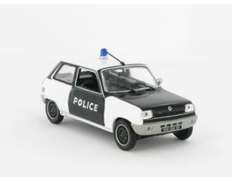 RENAULT 5 décoration Police Pie de 1974, серия Renault Collection 77, черно-белый