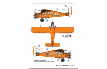 Сборная модель легкий транспортный самолет Bellanca CH-300 Pacemaker