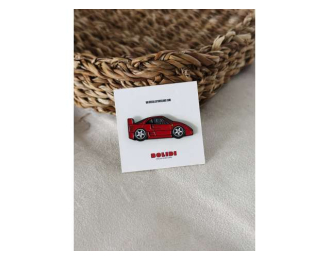 Значок Pin Ferrari F40, red