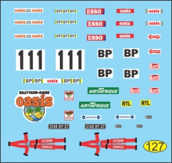 Декаль ВАЗ 2121 no.111 Дакар 1979
