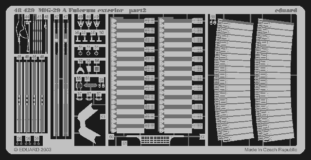 Фототравление Советский истребитель МиГ-29А (экстерьер)