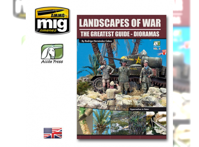 Книга LANDSCAPES OF WAR: THE GREATEST GUIDE - DIORAMAS VOL. 2 (English) ("ландшафты войны, второй том" на английском языке)