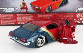 PONTIAC Firebird With Wonder Woman Figure 1972, Red Blue