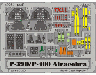 Фототравление P-39D/ P-400