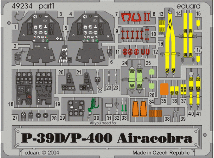 Фототравление P-39D/ P-400